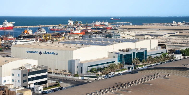 Grandweld recently decided to generate a major portion of its energy through solar power. (Image source: Grandweld Shipyards) Grandweld_shipyard