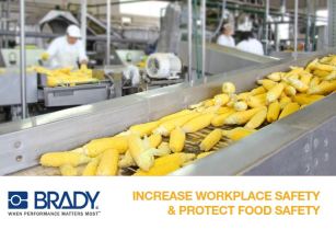 With the industrial grade identification and safety solutions, food and beverage plants can prevent a great number of workplace accidents. (Image source: Brady)